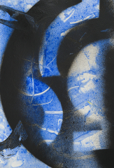 'Untitled', acrylic and acrylic spray on Fabriano Unica paper, 50x35cm, 2026