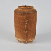 Mat glaze pot cylinder form medium