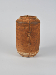 Mat glaze pot cylinder form medium