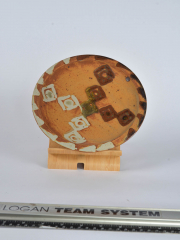 plate test decoration and matt glaze