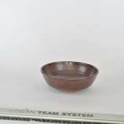 Brown bowl medium large 60s