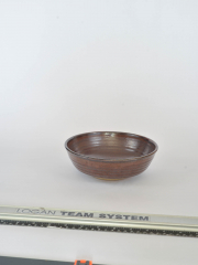 Brown bowl medium large 60s