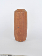 Mat glaze pot cylinder form tall