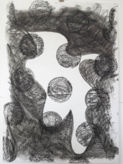 'Untitled', charcoal on Fabriano Unica paper 76x57cm 2023
