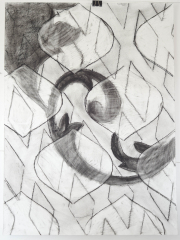 'Untitled', charcoal on Fabriano Unica paper 76x57cm 2023