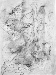 'Untitled', Charcoal ink chalk varnish on Fabriano Unica paper, 76x57cm , 2026