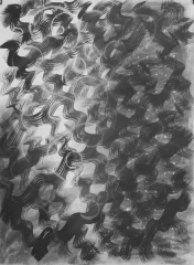'Untitled', Charcoal ink chalk varnish on Fabriano Unica paper, 76x57cm , 2026