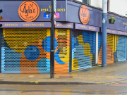 Street shop shutters, Hillsborough Together, 2022