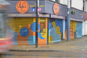 Street shop shutters, Hillsborough Together, 2022