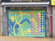Street shop shutters, Hillsborough Together, 2022