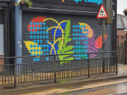 Street shop shutters, Hillsborough Together, 2022