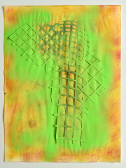 Acrylic,  cut Bockingford paper, 38 x 51 cm, 2021